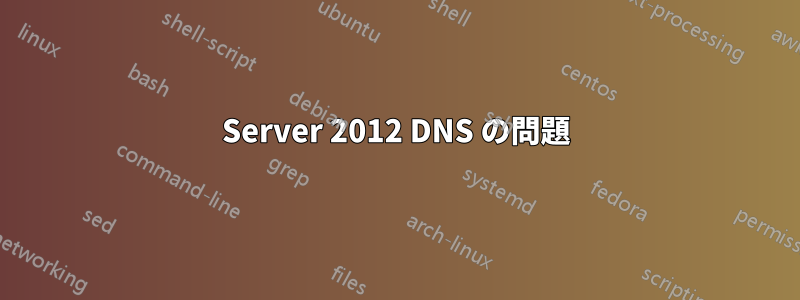 Server 2012 DNS の問題