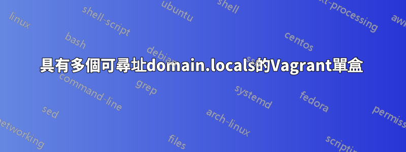 具有多個可尋址domain.locals的Vagrant單盒