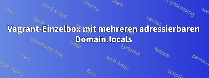 Vagrant-Einzelbox mit mehreren adressierbaren Domain.locals