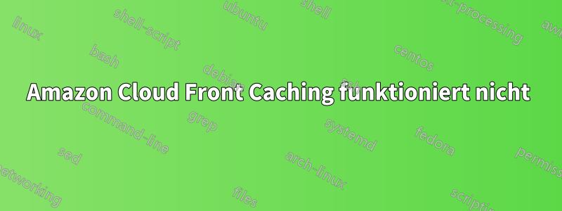 Amazon Cloud Front Caching funktioniert nicht
