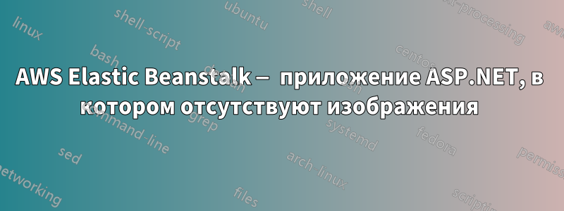 AWS Elastic Beanstalk — приложение ASP.NET, в котором отсутствуют изображения