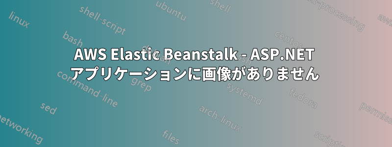 AWS Elastic Beanstalk - ASP.NET アプリケーションに画像がありません