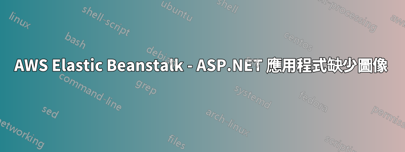 AWS Elastic Beanstalk - ASP.NET 應用程式缺少圖像