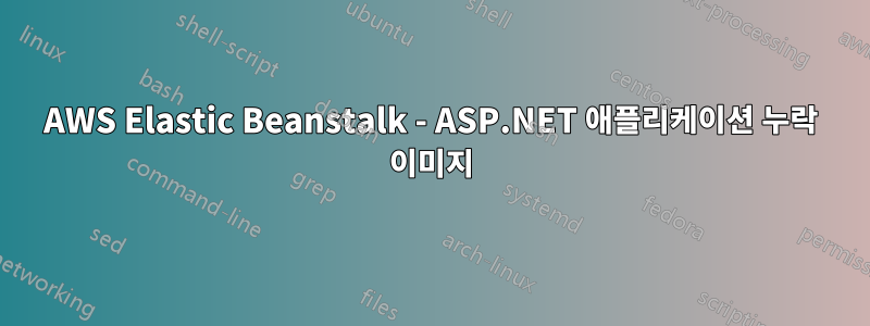 AWS Elastic Beanstalk - ASP.NET 애플리케이션 누락 이미지