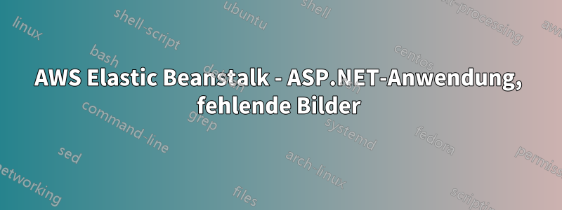 AWS Elastic Beanstalk - ASP.NET-Anwendung, fehlende Bilder