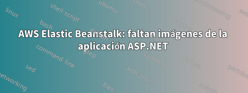 AWS Elastic Beanstalk: faltan imágenes de la aplicación ASP.NET