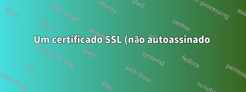 Um certificado SSL (não autoassinado) pode ser usado para criar outro certificado SSL para outro host no mesmo domínio?