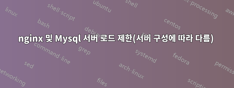 nginx 및 Mysql 서버 로드 제한(서버 구성에 따라 다름)