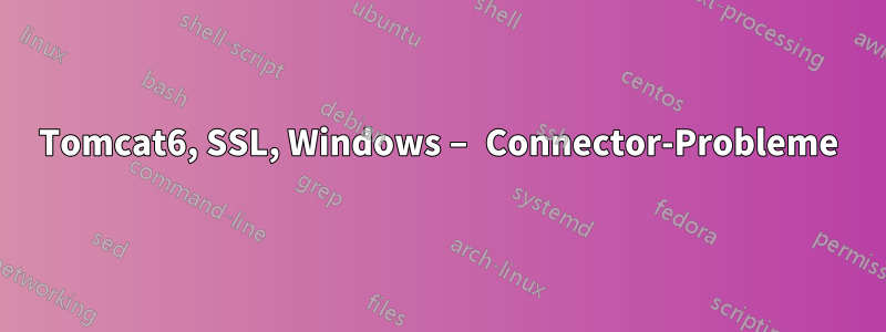 Tomcat6, SSL, Windows – Connector-Probleme