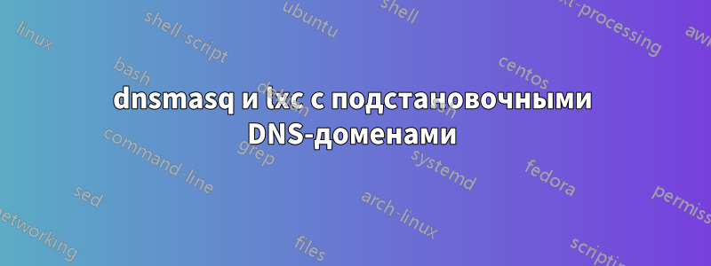 dnsmasq и lxc с подстановочными DNS-доменами