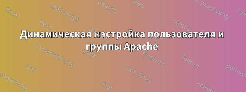 Динамическая настройка пользователя и группы Apache