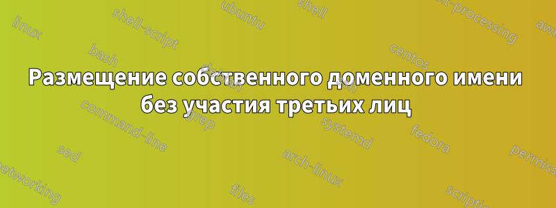 Размещение собственного доменного имени без участия третьих лиц