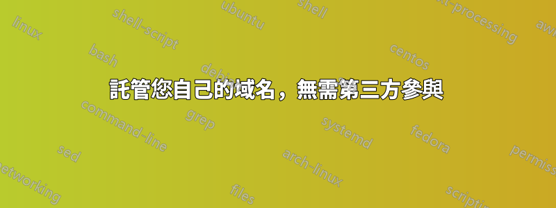 託管您自己的域名，無需第三方參與