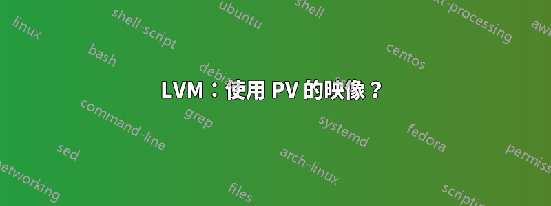 LVM：使用 PV 的映像？