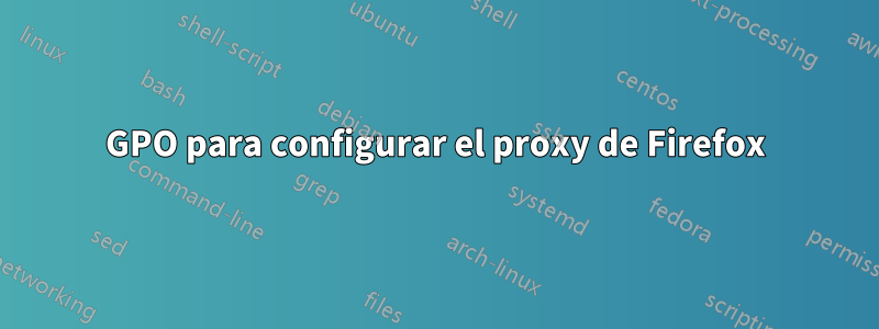 GPO para configurar el proxy de Firefox