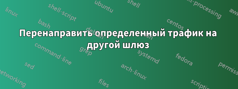 Перенаправить определенный трафик на другой шлюз