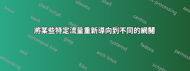 將某些特定流量重新導向到不同的網關