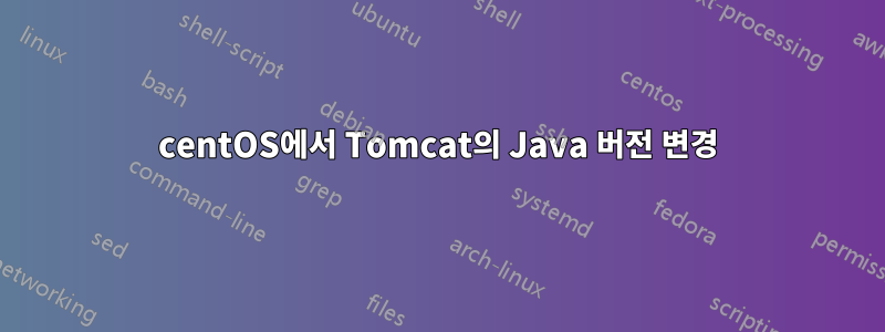 centOS에서 Tomcat의 Java 버전 변경