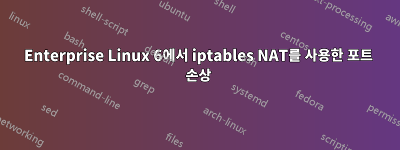 Enterprise Linux 6에서 iptables NAT를 사용한 포트 손상