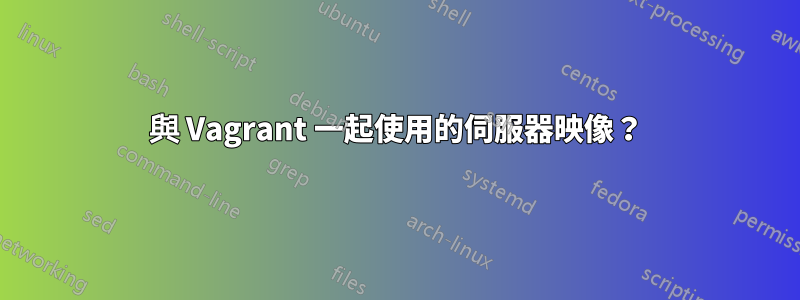 與 Vagrant 一起使用的伺服器映像？