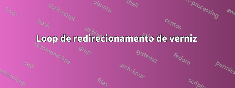 Loop de redirecionamento de verniz