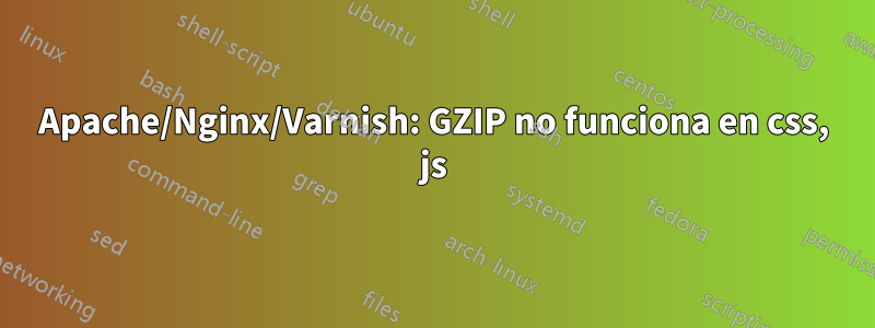 Apache/Nginx/Varnish: GZIP no funciona en css, js