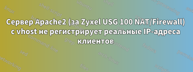 Сервер Apache2 (за Zyxel USG 100 NAT/Firewall) с vhost не регистрирует реальные IP-адреса клиентов