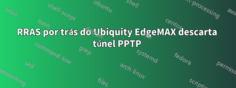 RRAS por trás do Ubiquity EdgeMAX descarta túnel PPTP
