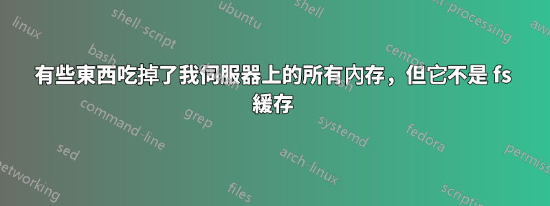 有些東西吃掉了我伺服器上的所有內存，但它不是 fs 緩存