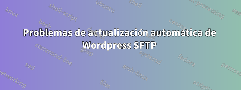 Problemas de actualización automática de Wordpress SFTP