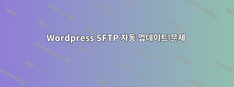 Wordpress SFTP 자동 업데이트 문제