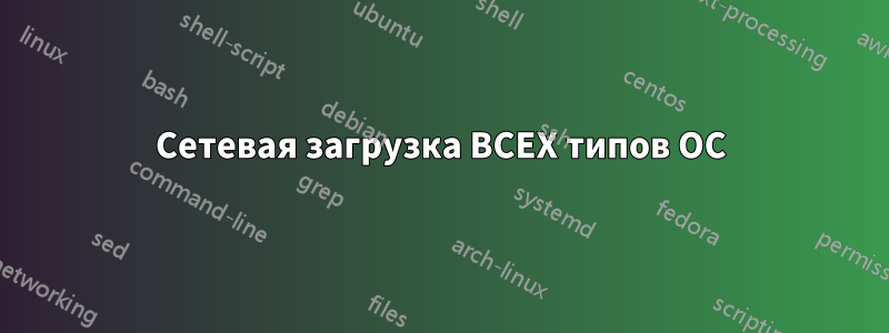 Сетевая загрузка ВСЕХ типов ОС
