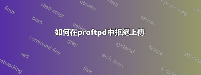 如何在proftpd中拒絕上傳
