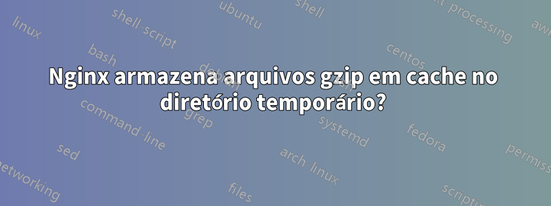 Nginx armazena arquivos gzip em cache no diretório temporário?