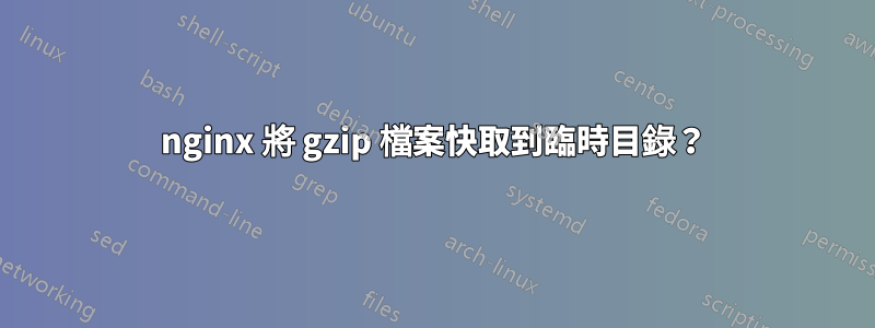 nginx 將 gzip 檔案快取到臨時目錄？