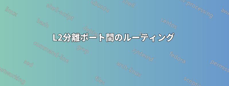 L2分離ポート間のルーティング