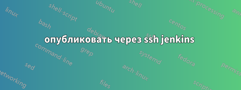 опубликовать через ssh jenkins