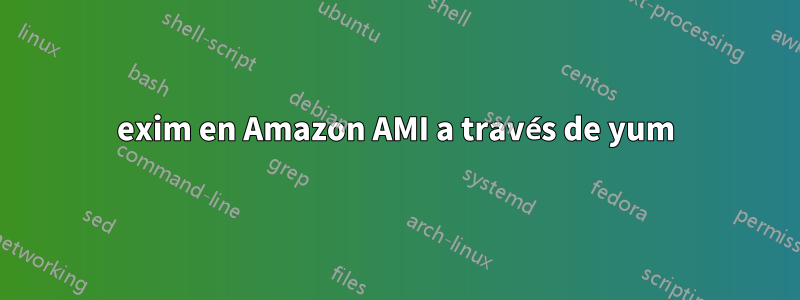 exim en Amazon AMI a través de yum