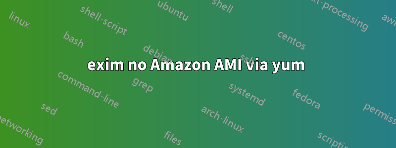 exim no Amazon AMI via yum