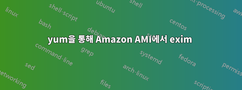 yum을 통해 Amazon AMI에서 exim