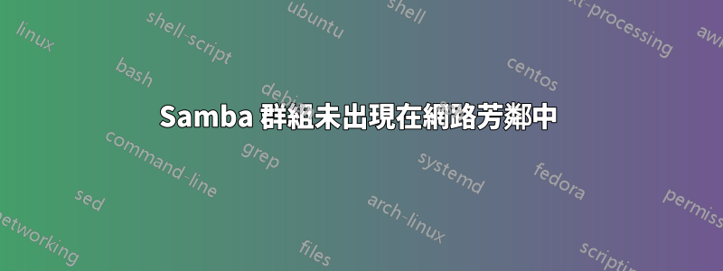 Samba 群組未出現在網路芳鄰中