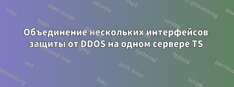 Объединение нескольких интерфейсов защиты от DDOS на одном сервере TS