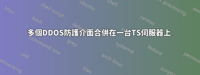 多個DDOS防護介面合併在一台TS伺服器上
