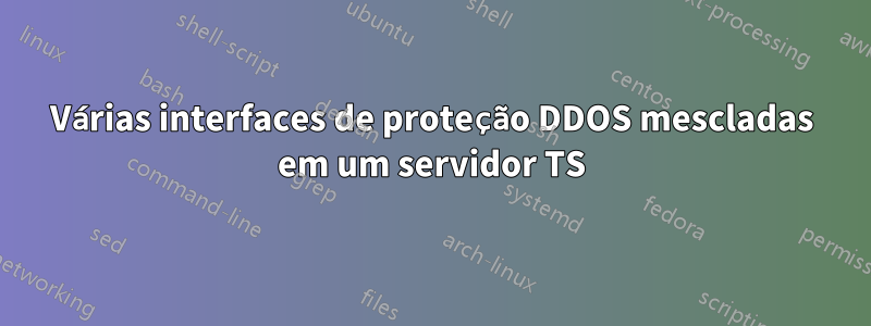 Várias interfaces de proteção DDOS mescladas em um servidor TS