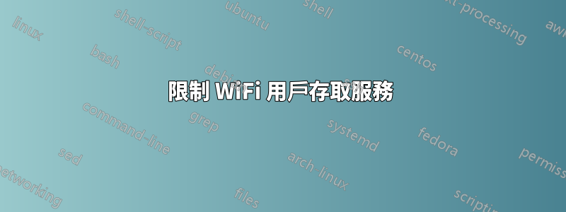 限制 WiFi 用戶存取服務