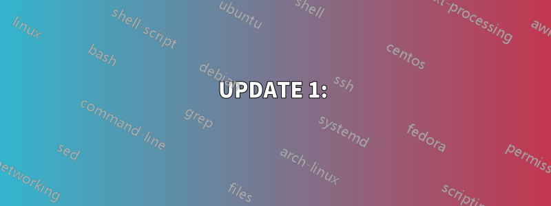 UPDATE 1: