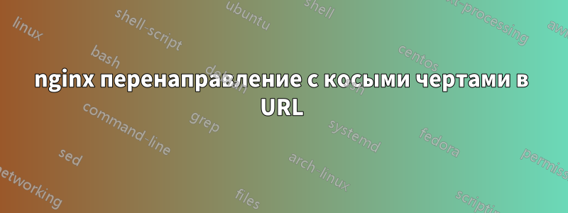 nginx перенаправление с косыми чертами в URL