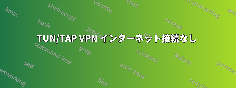 TUN/TAP VPN インターネット接続なし