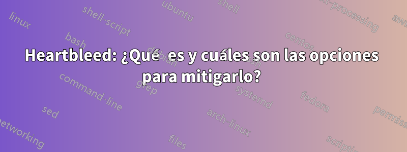 Heartbleed: ¿Qué es y cuáles son las opciones para mitigarlo?