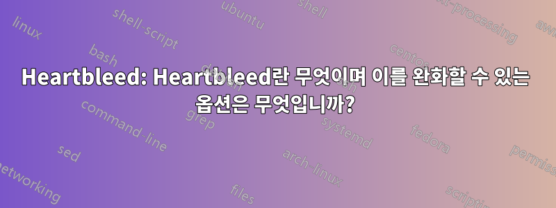 Heartbleed: Heartbleed란 무엇이며 이를 완화할 수 있는 옵션은 무엇입니까?